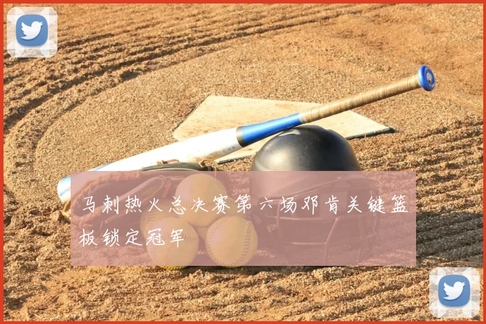 马刺热火总决赛第六场邓肯关键篮板锁定冠军